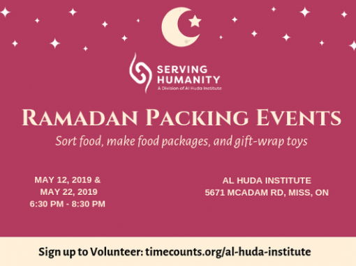 Ramadan Packing Events 2019